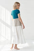 Image 6 of Linen summer dress with short sleeves made from natural linen Judit from Baltic Linen